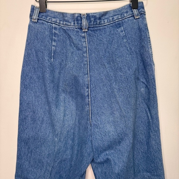 Vintage Calvin Klein Sport High Rise Pleated Mom Jeans Tapered Rolled Cuff - Picture 6 of 10